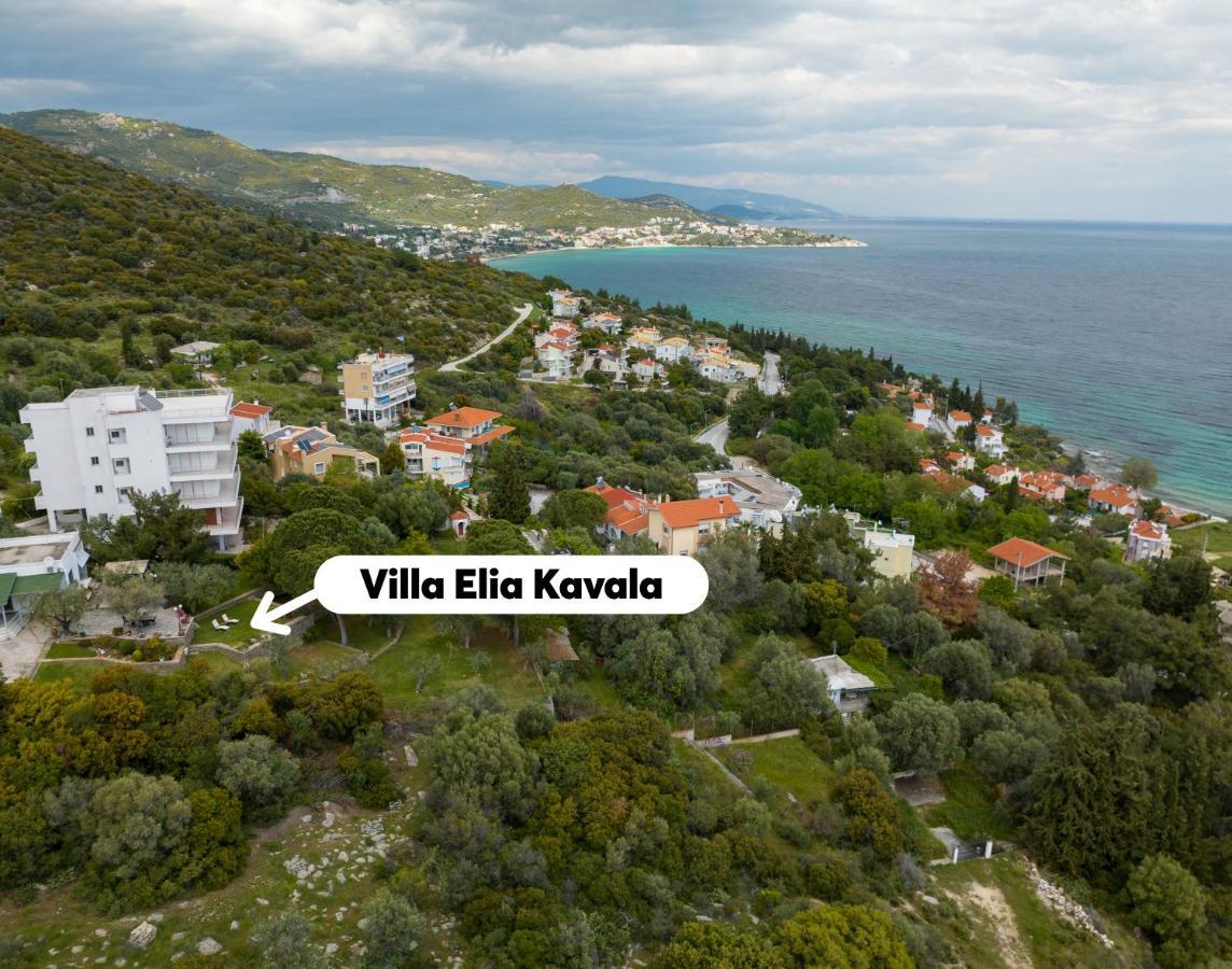 Villa Elia Kavala - Mediterranean Holiday Villa PalaiónTsiflíkion Dış mekan fotoğraf